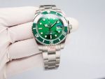 Rolex Submariner 8215 Movement 40mm 904L Steel Green Dial Silver Strap Watch